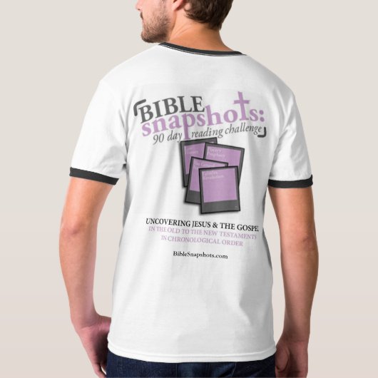 SNAPSHOTS BIBLES : T-shirt Challenge de lecture de (Dos entier)