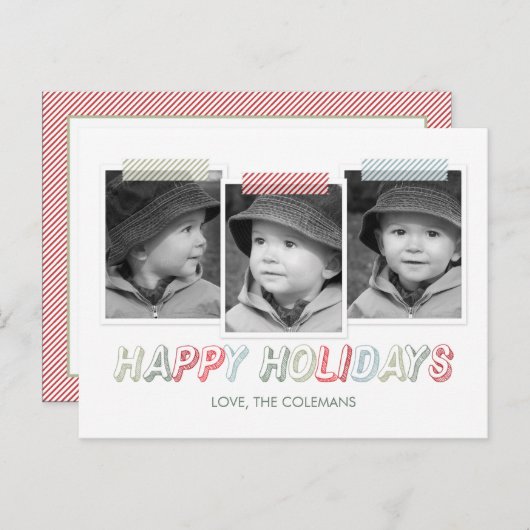 Snapshots funky Carte postale Carte photo (Devant / Derrière)