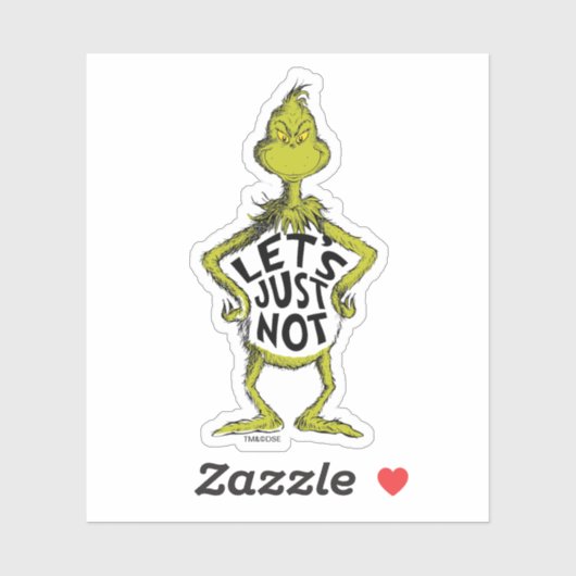 Snarcis| Grappig, laten we het gewoon niet doen Sticker (Vel)