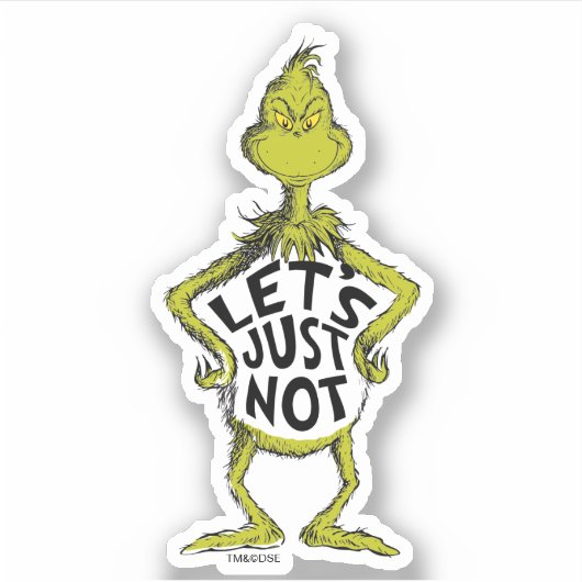 Snarcis| Grappig, laten we het gewoon niet doen Sticker (Voorkant)