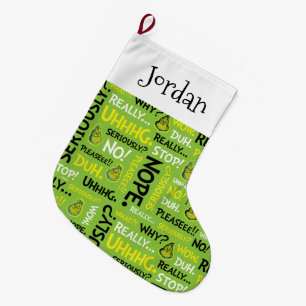 Snarcis Snarky Phrase-patroon Grote Kerstsok