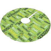 Snarcis| Snarky Phrase-patroon Kerstboom Rok (Gekanteld)