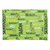 Snarcis| Snarky Phrase-patroon Kussensloop (Voorkant-Links)