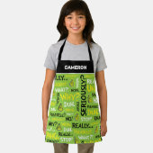 Snarcis| Snarky Phrase-patroon Schort (Insitu)