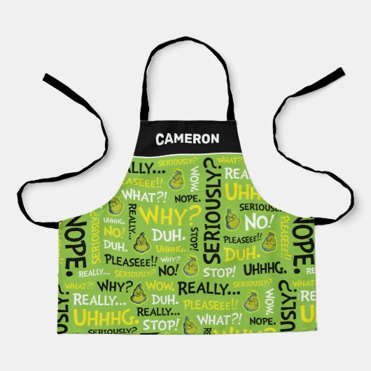 Snarcis| Snarky Phrase-patroon Schort (Voorkant)