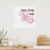 Snare Drum Babe Poster (Keuken)