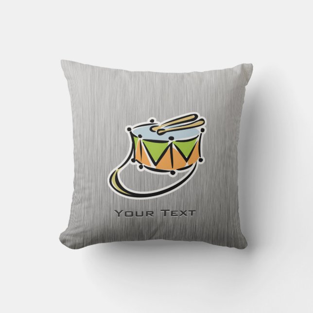 Snare drum; blik van geborsteld metaal kussen (Voorkant)