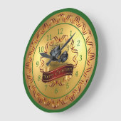 Snare Drums ~ Musical Scroll ~ "Merry Christmas" Grote Klok (Hoek)