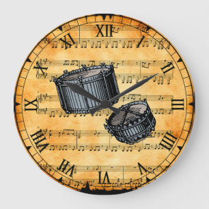 Snare Drums ~ vel Music-achtergrond ~ Grote Klok