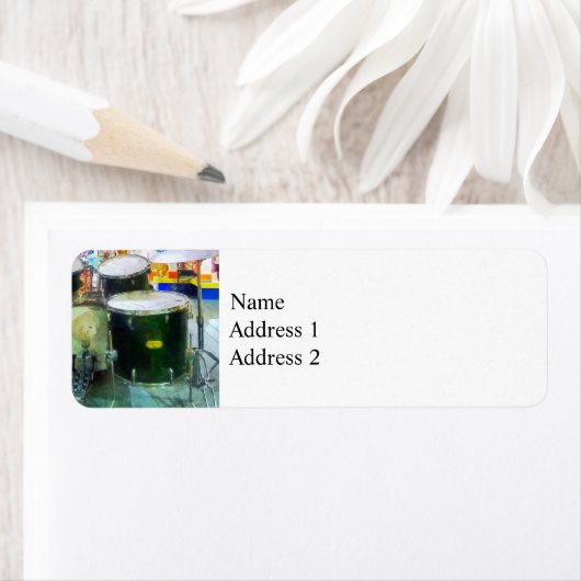 Snare drumset etiket (Insitu)