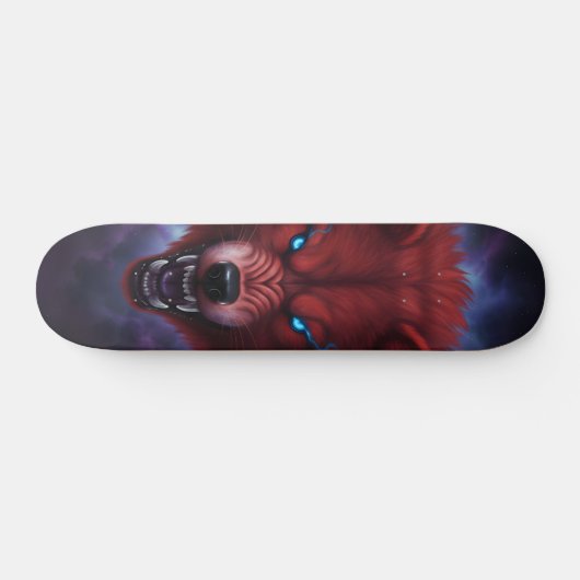 Snaring red wolf Skateboard (Horz)