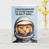 Snarky 17th Verjaardag gefeliciteerd Kaart (Gele Bloem)