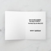 Snarky 50e verjaardag kaart (Binnen)