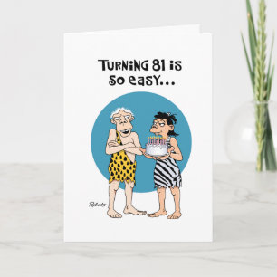 Snarky 81e verjaardag kaart