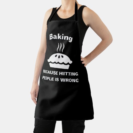 Snarky Baking & Hitting Schort - Funny Chef Therap (Insitu)