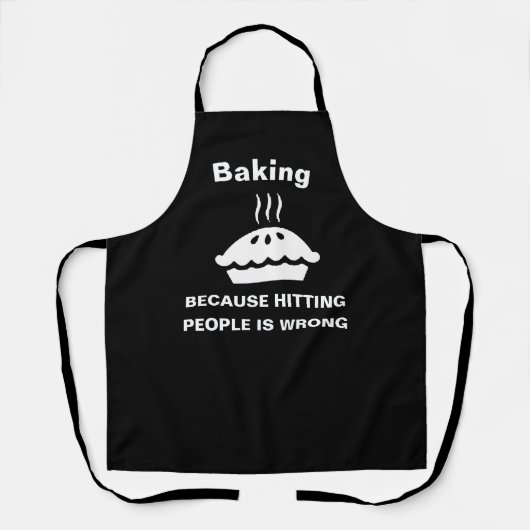Snarky Baking & Hitting Schort - Funny Chef Therap (Voorkant)