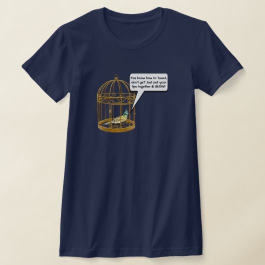 Snarky Bird Talk Persoonlijk T-shirt (Laagn)