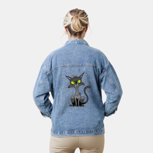 Snarky Cats Dames Demin Jacket (Model)