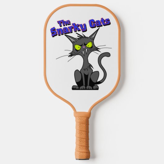 Snarky Cats Pickleball Baddies Paddle (Voorkant)