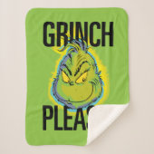Snarky Grinch | Funny Grinch Please Quote Sherpa Deken (Voorkant)