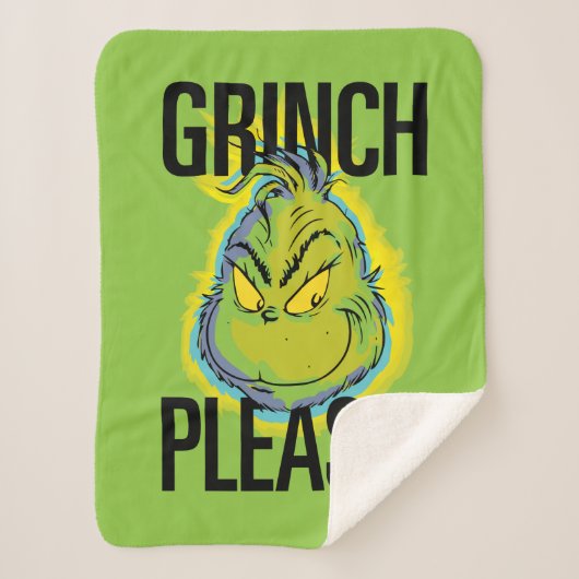 Snarky Grinch | Funny Grinch Please Quote Sherpa Deken (Voorkant)