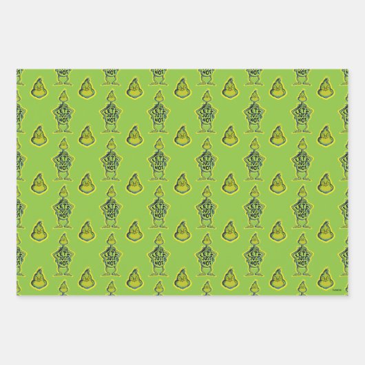 Snarky Grinch | Grappig, laten we het gewoon niet  Inpakpapier Vel (Voorkant 3)