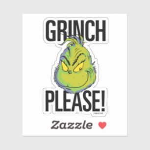 Snarky Grinch Grappige Grinch Graag citeren Sticker