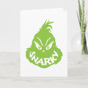 Snarky Grinch Grinch Gezicht Kaart