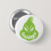 Snarky Grinch | Het Grinch-gezicht Ronde Button 5,7 Cm (Voorkant /achterkant)