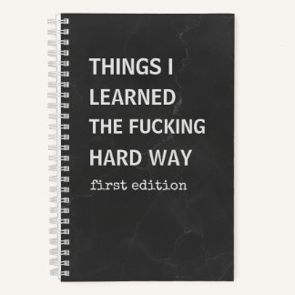 Snarky Journal | Dingen die ik op de harde manier Notitieboek