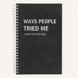 Snarky Journal | manieren waarop mensen me op de p Notitieboek