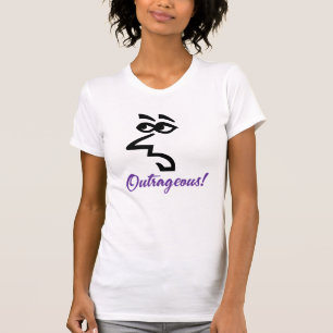 Snarky Lady Outrageous shirt in lichte kleur