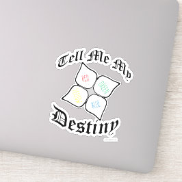 Snarky Paper Fortuneteller Nostalgia Design Sticker