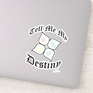 Snarky Paper Fortuneteller Nostalgia Design Sticker