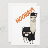 Snarky & Schattige Afstuderen Kaarten - Llama & Me (Voorkant / Achterkant)