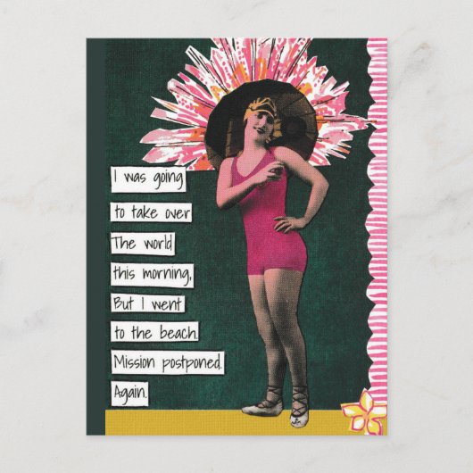 Snarky Vacation Briefkaart Beach Day (Voorkant)