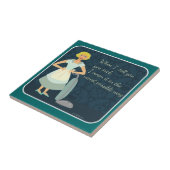 Snarky Vacuum Homemaker Tegeltje (Zijkant)