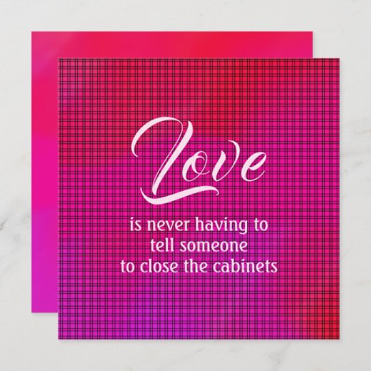 Snarky Valentijnsdag Kaart (Voorkant / Achterkant)