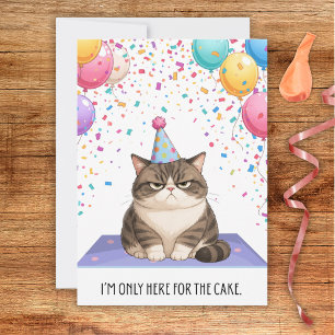 Snarky Vet Katten Verjaardagskaart Kaart