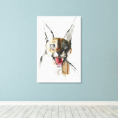 Snarl Canvas Afdruk (Insitu (Houten vloer))