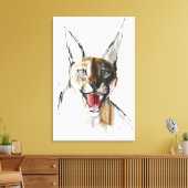 Snarl Canvas Afdruk (Insitu (Woonkamer))
