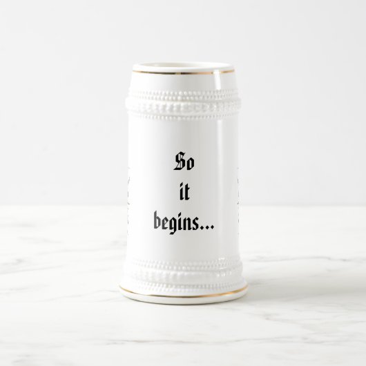 Snarling Graeko Beer Stein Bierpul (Center)