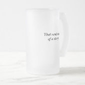 Snarling Graeko Frosted Beer Mug (Devant droit)