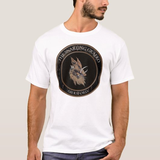 Snarling Graeko Round Mannen T-Shirt (Voorkant)