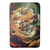 Snarling Tiger Artistic Portret Badmat (Voorkant Verticaal)