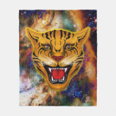 Snarling Tiger Nebula Fleece Blanket (Voorkant)