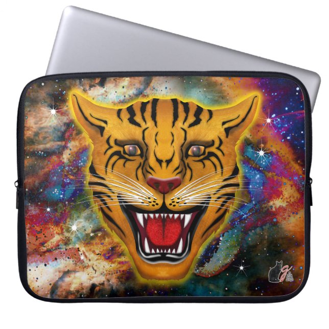 Snarling Tiger Nebula Laptop Sleeve (Voorkant)