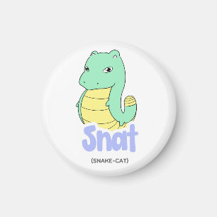Snat (slang + kat) Schattigee cirkel en vierkante  Magneet