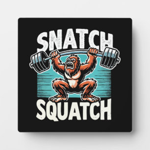 Snatch Squatch - Grappig Gewichtheffen Fotoplaat
