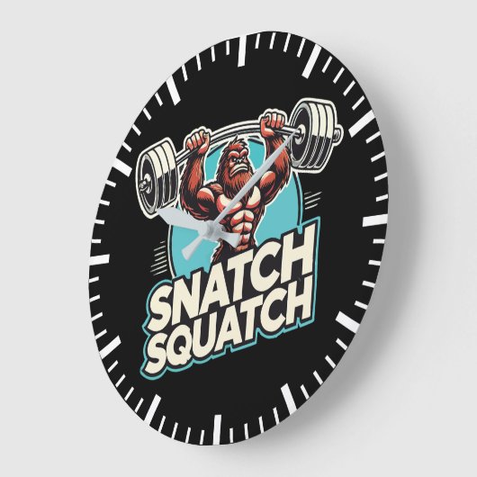Snatch Squatch - Grappig Gewichtheffen Grote Klok (Hoek)